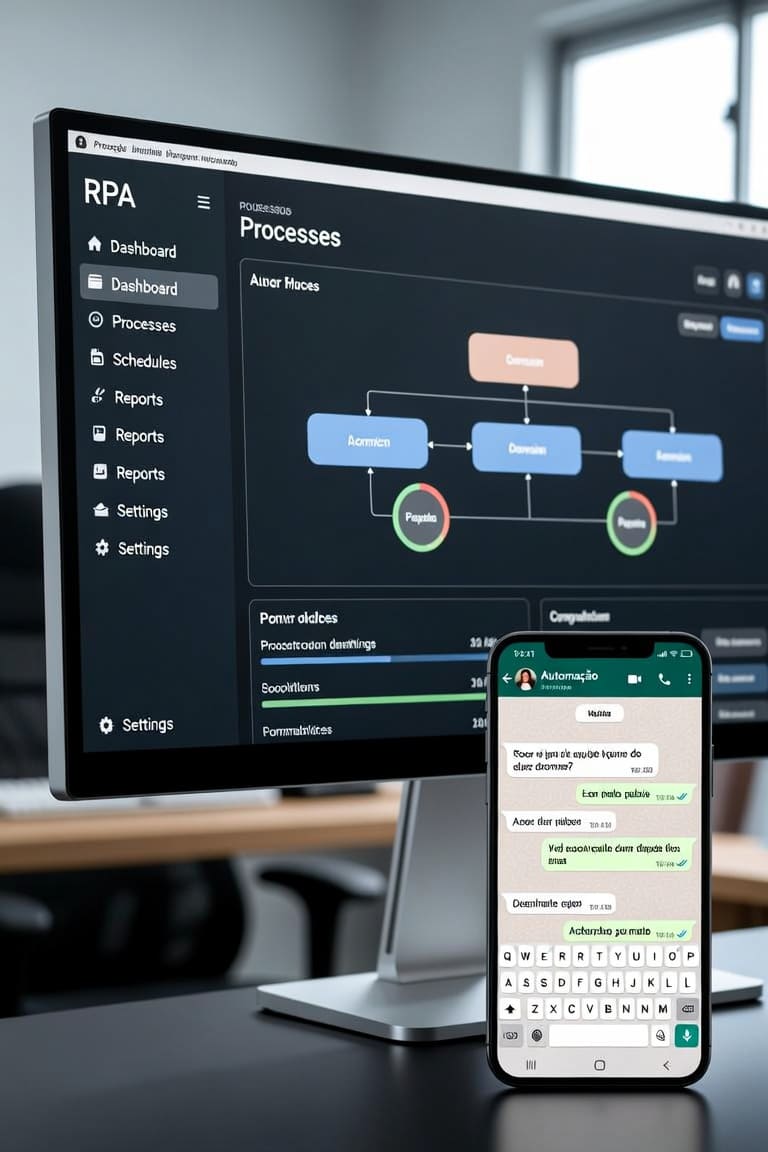Automação de processos com WhatsApp Business API e RPA