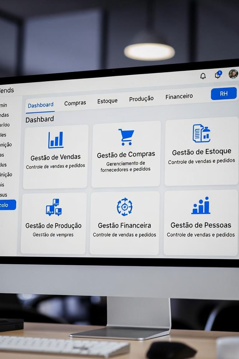 Gestão integrada com CRM e ERP sob medida