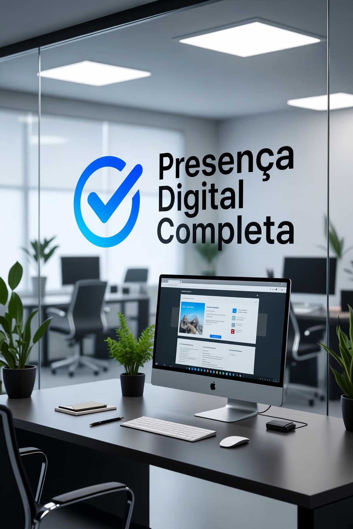 Presença digital: site institucional e canais para gerar contato